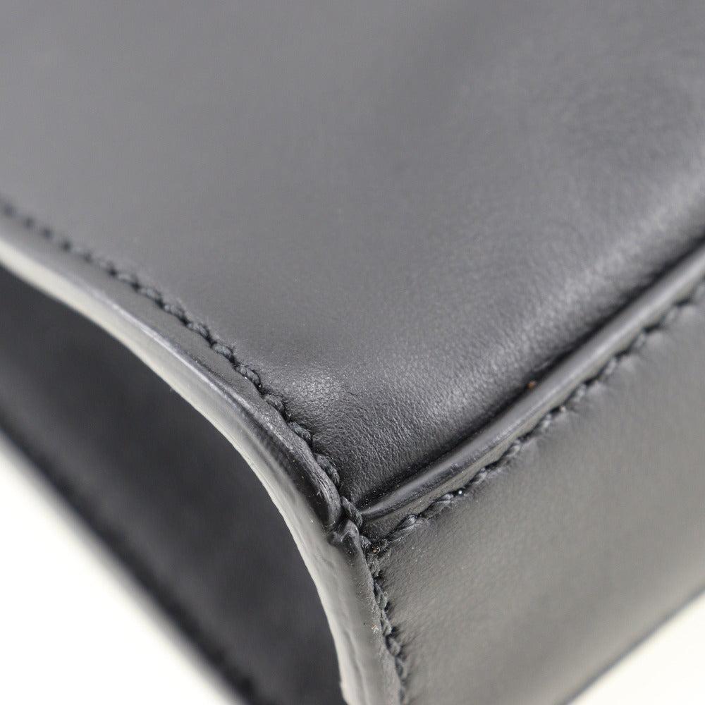 Black Leather Fendi Peekaboo