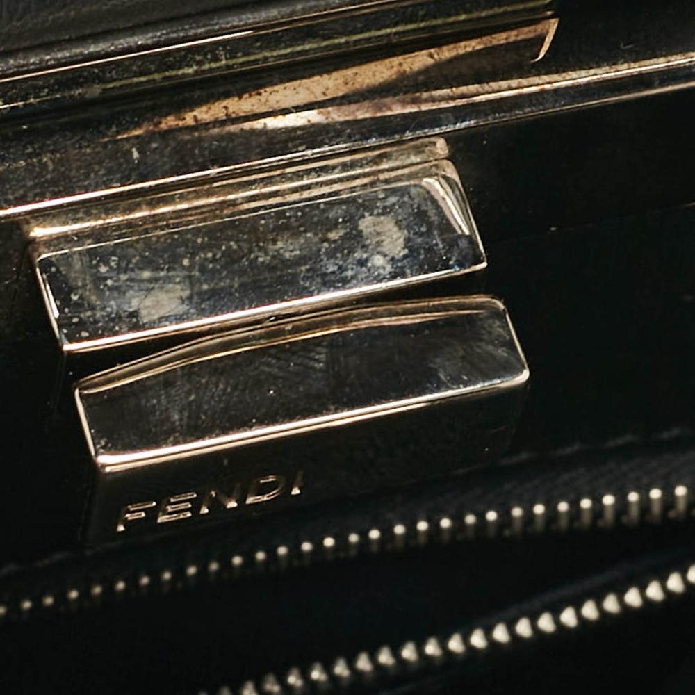 Black Leather Fendi Peekaboo