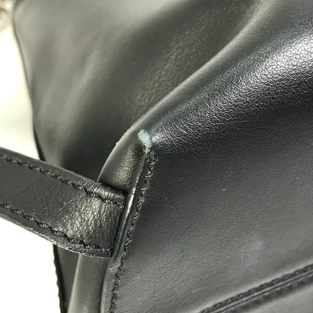 Black Leather Fendi Baguette
