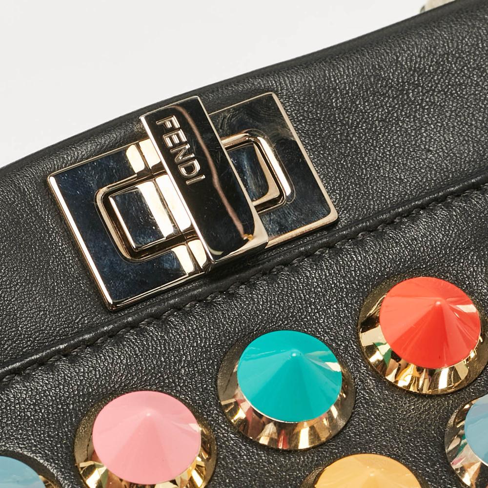 Black Leather Fendi Peekaboo