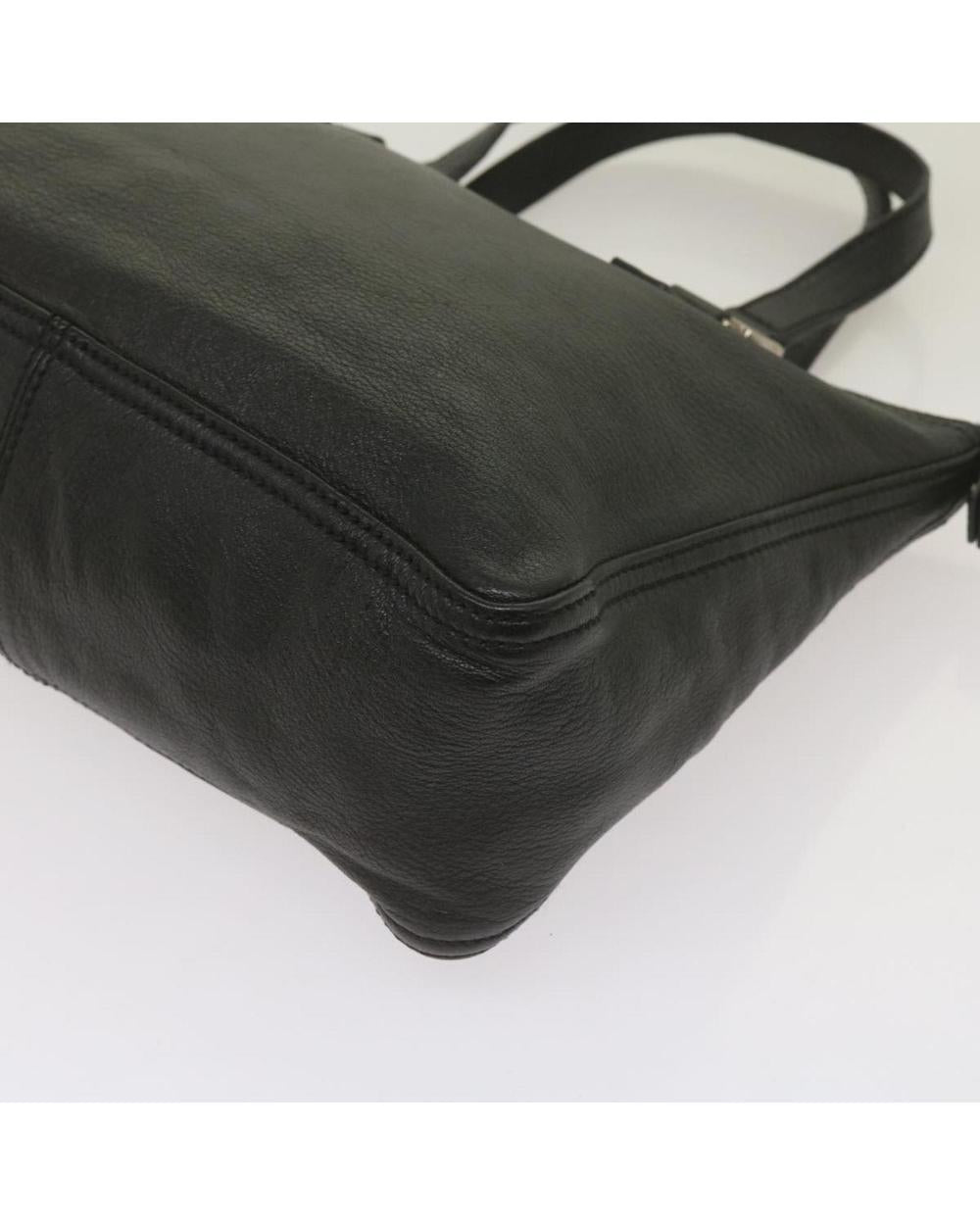 Black Leather Fendi Handbag