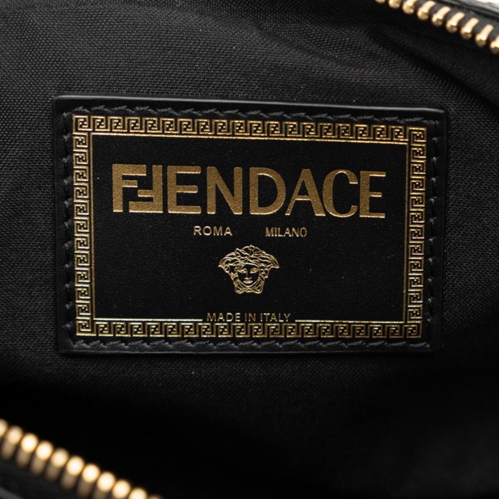 Black Leather Fendi Shoulder Bag
