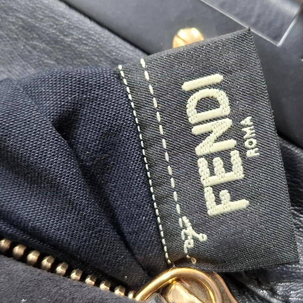Black Leather Fendi Peekaboo