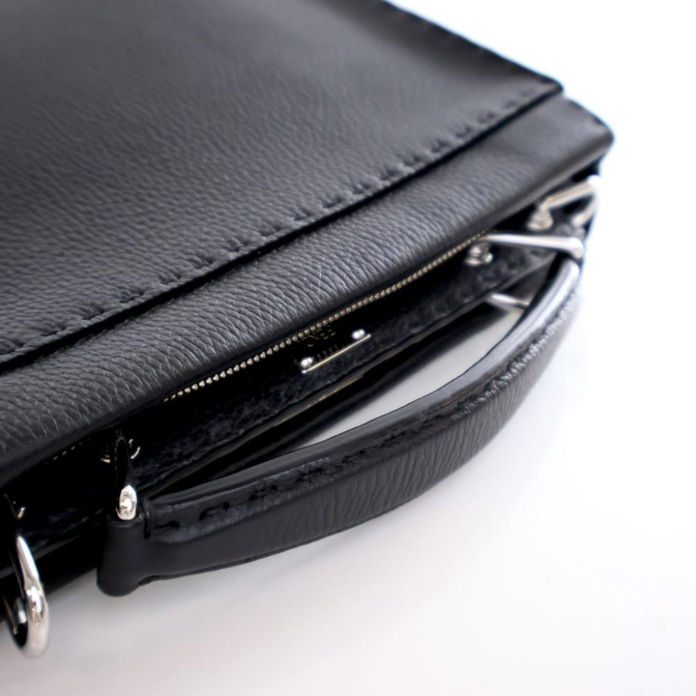 Black Leather Fendi Peekaboo