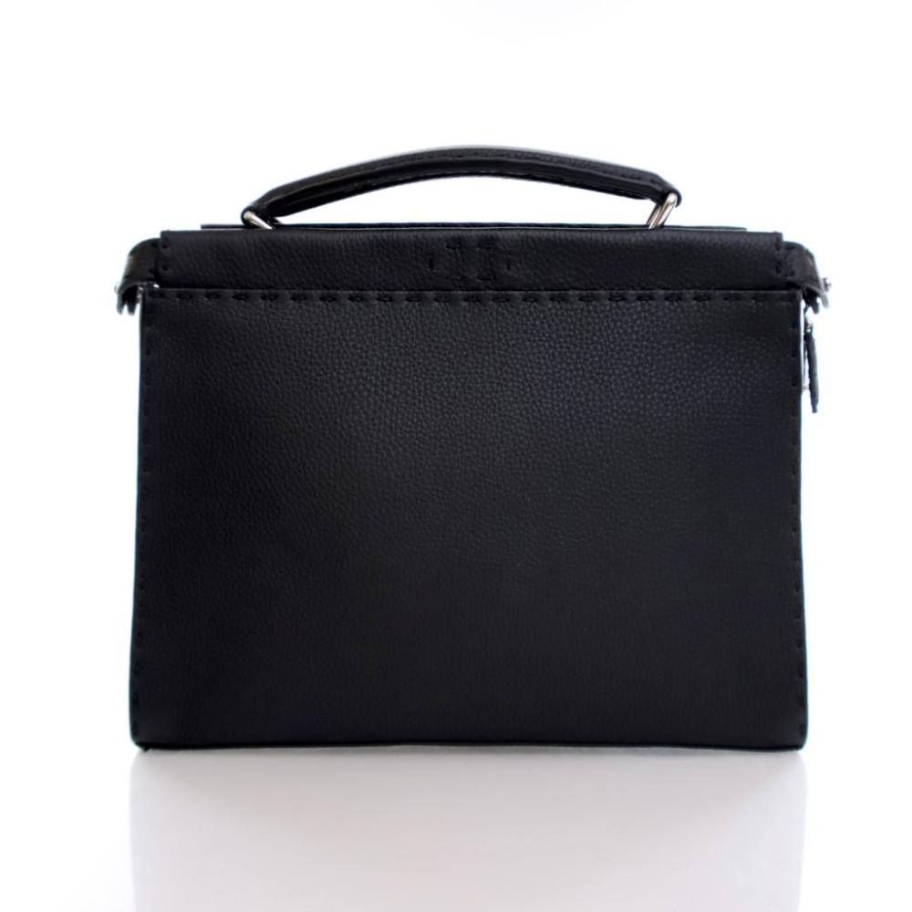 Black Leather Fendi Peekaboo