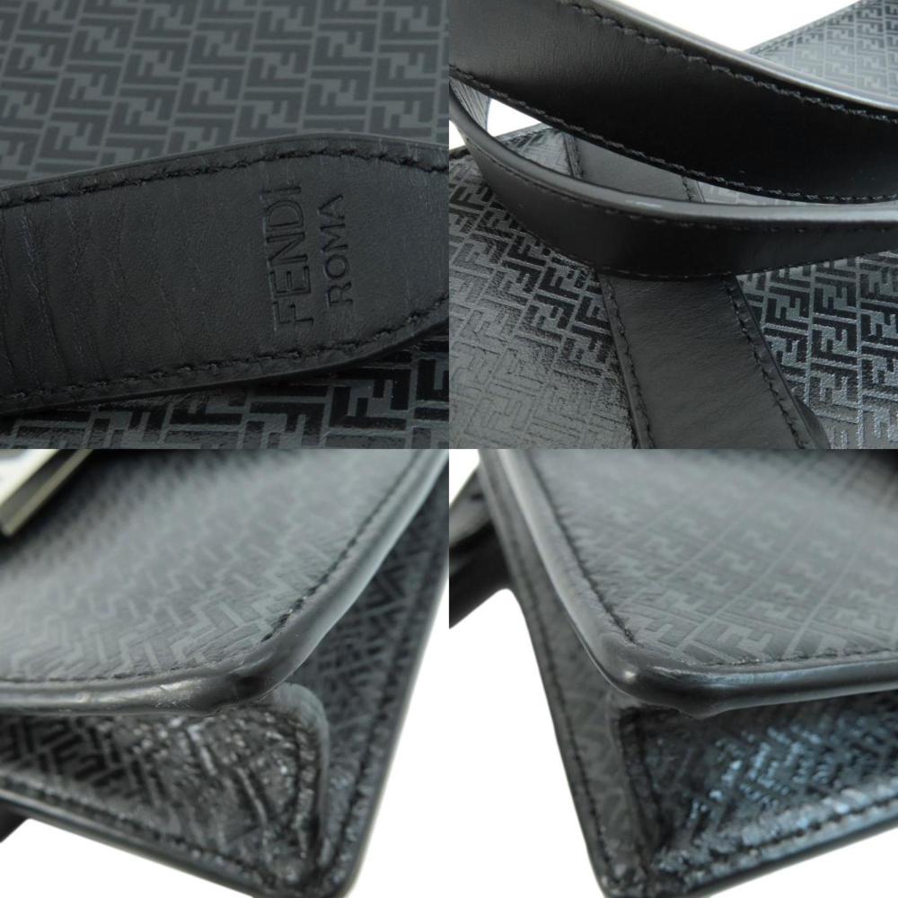 Black Leather Fendi Shoulder Bag