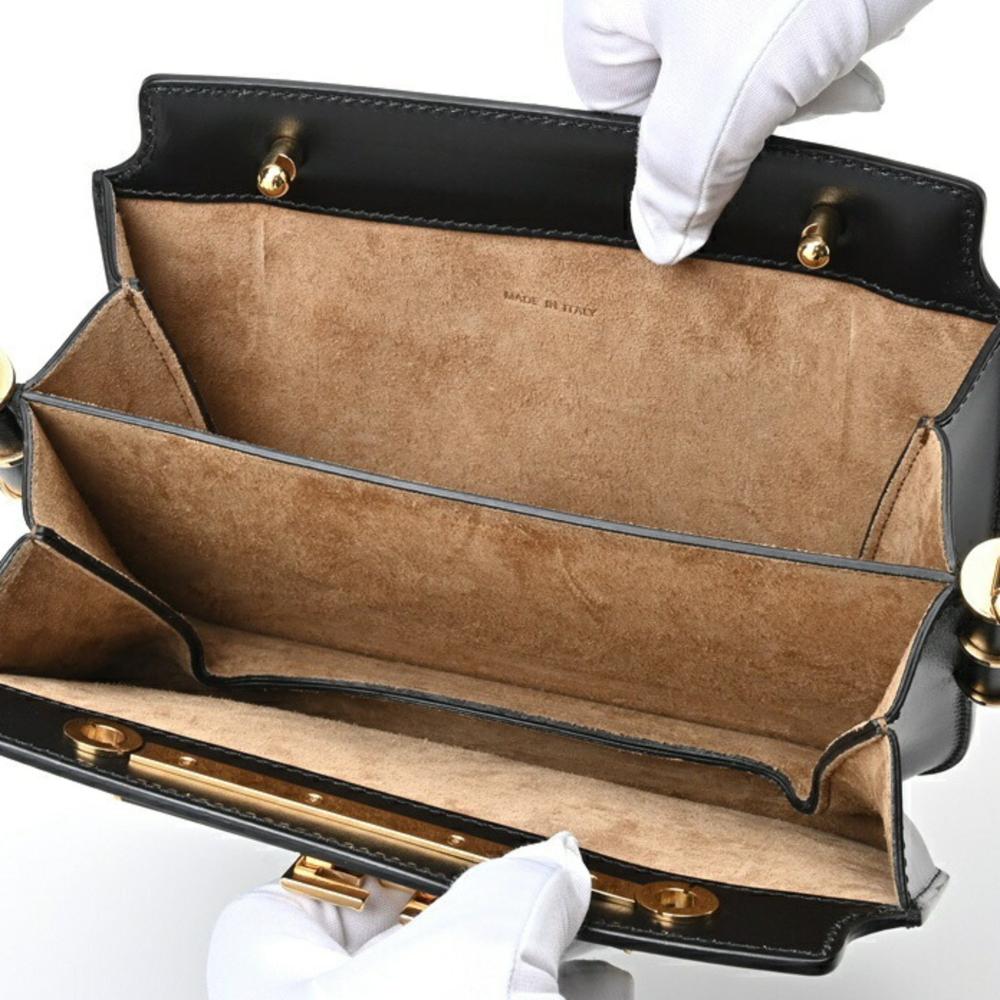 Black Leather Fendi Shoulder Bag