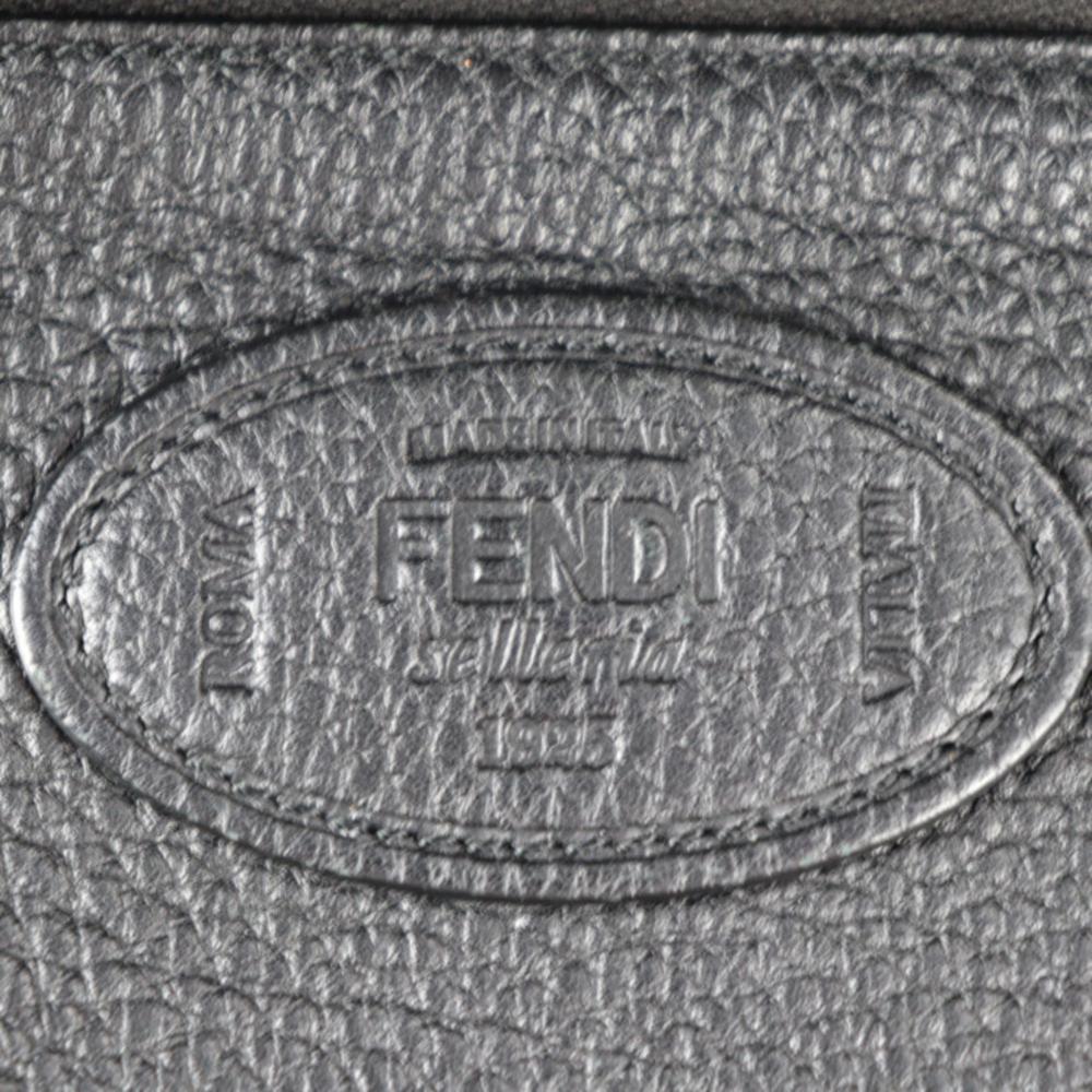 Black Leather Fendi Briefcase