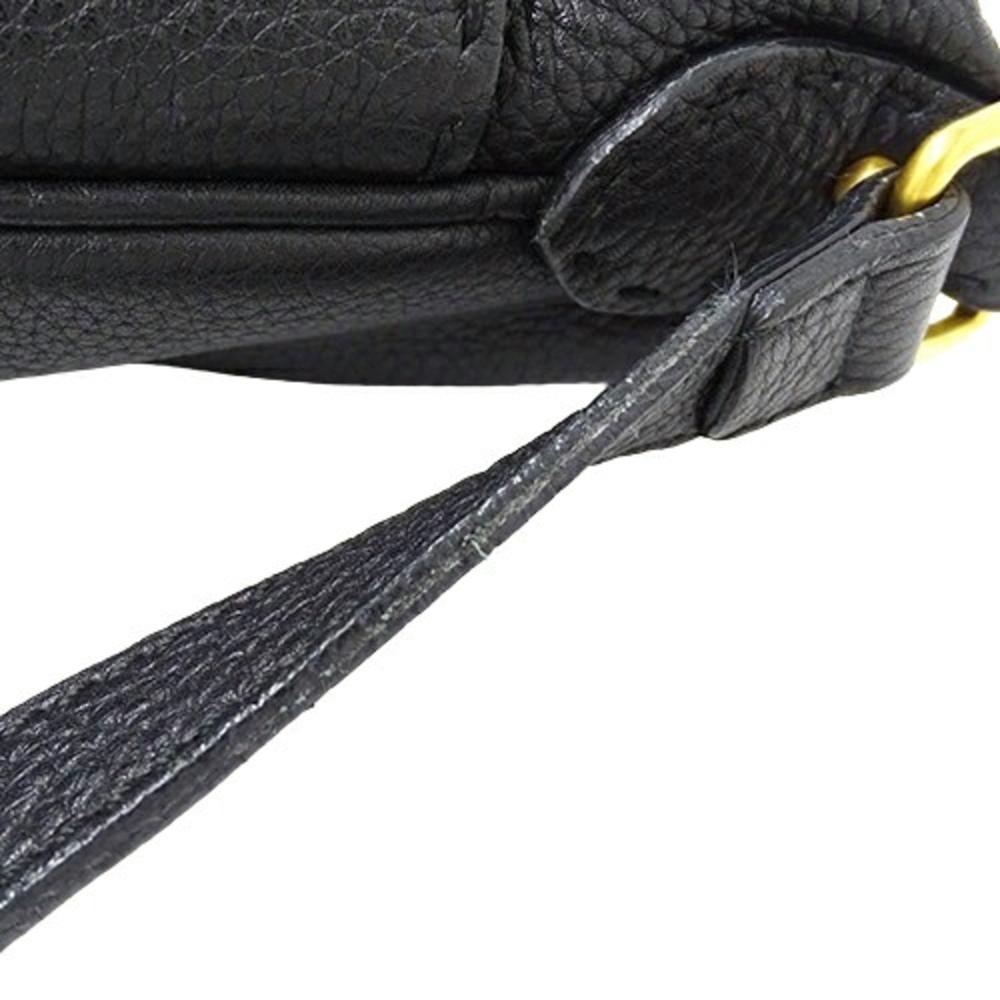 Black Leather Fendi Shoulder Bag