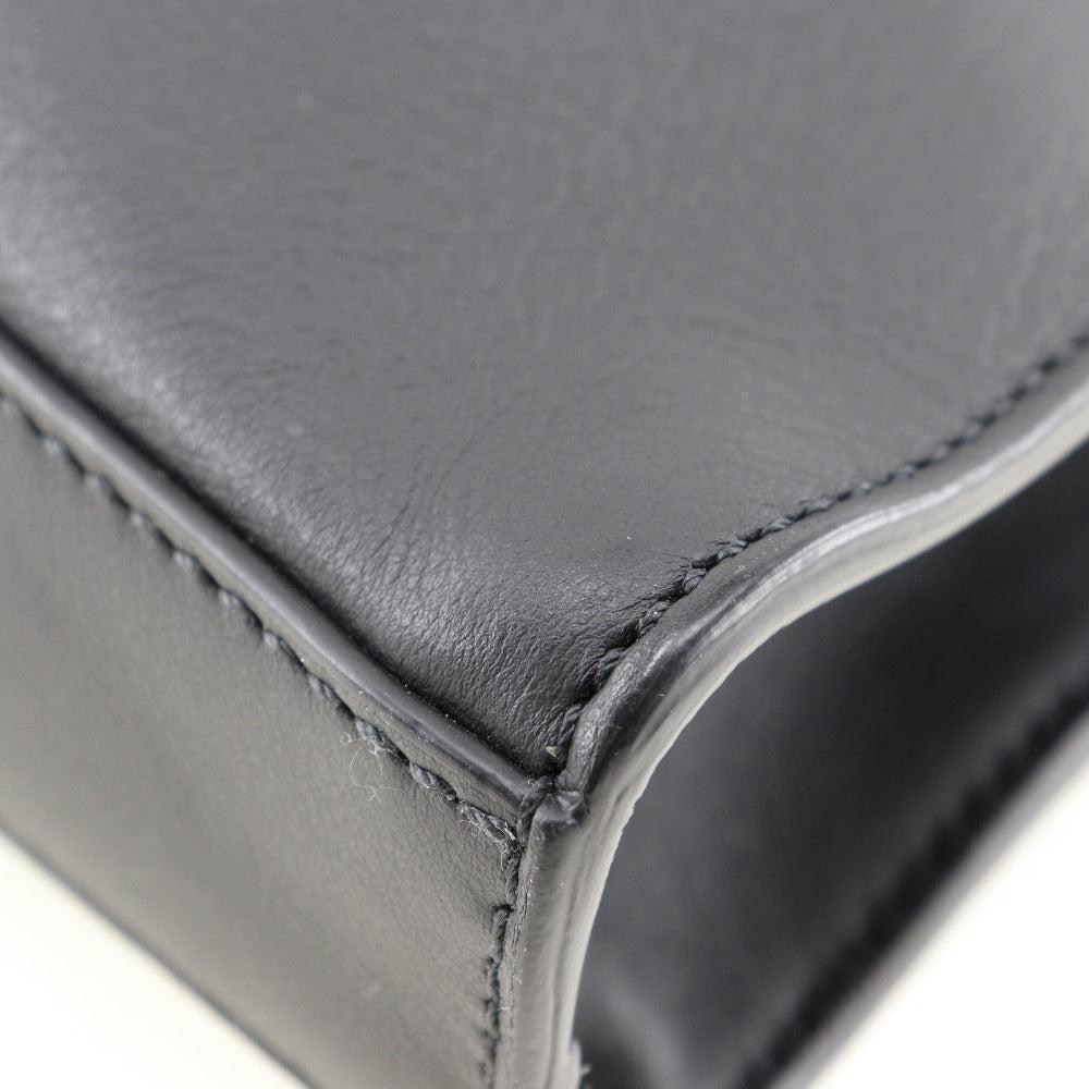 Black Leather Fendi Peekaboo
