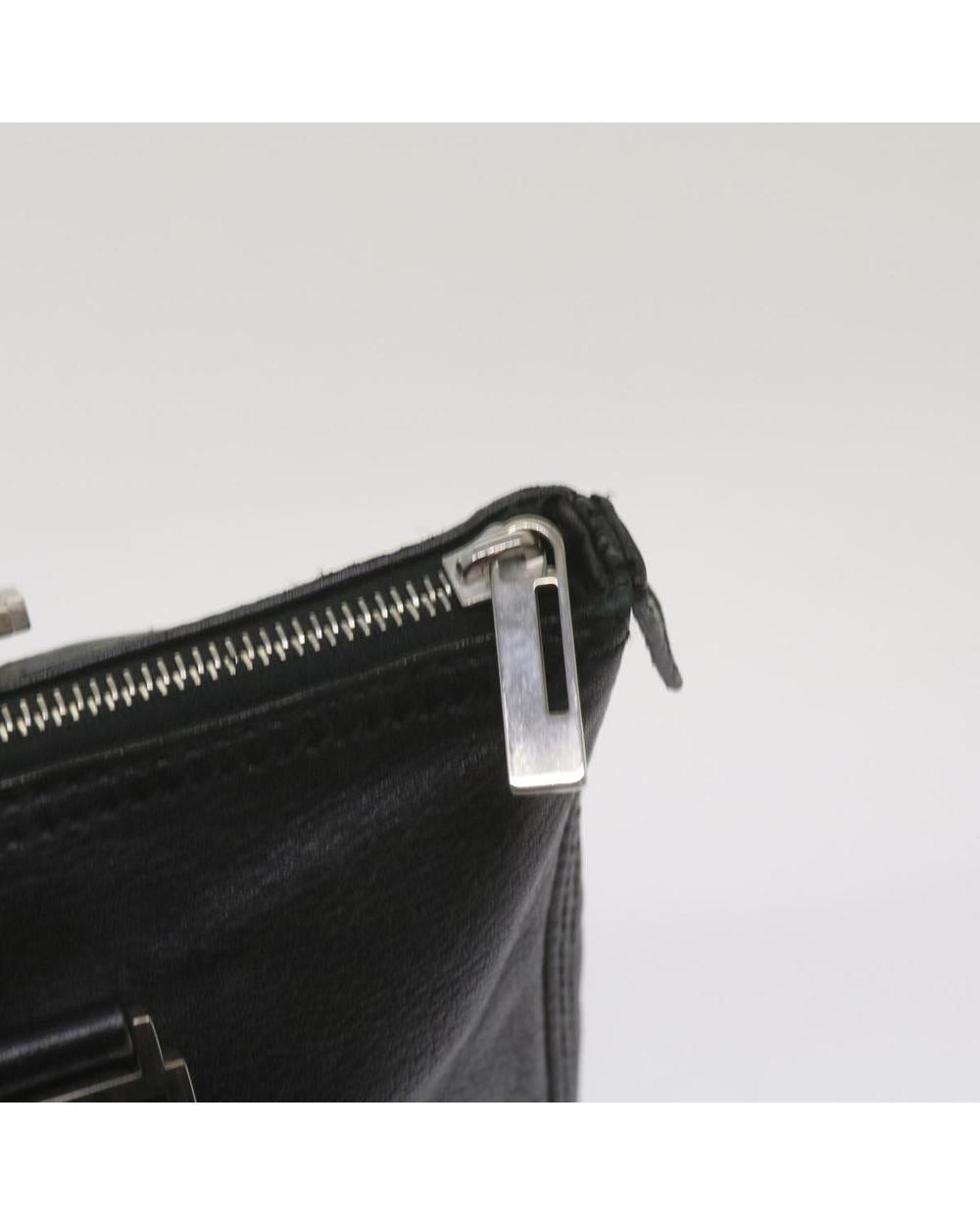 Black Leather Fendi Handbag