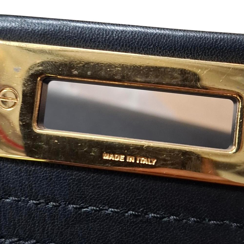 Black Leather Fendi Peekaboo