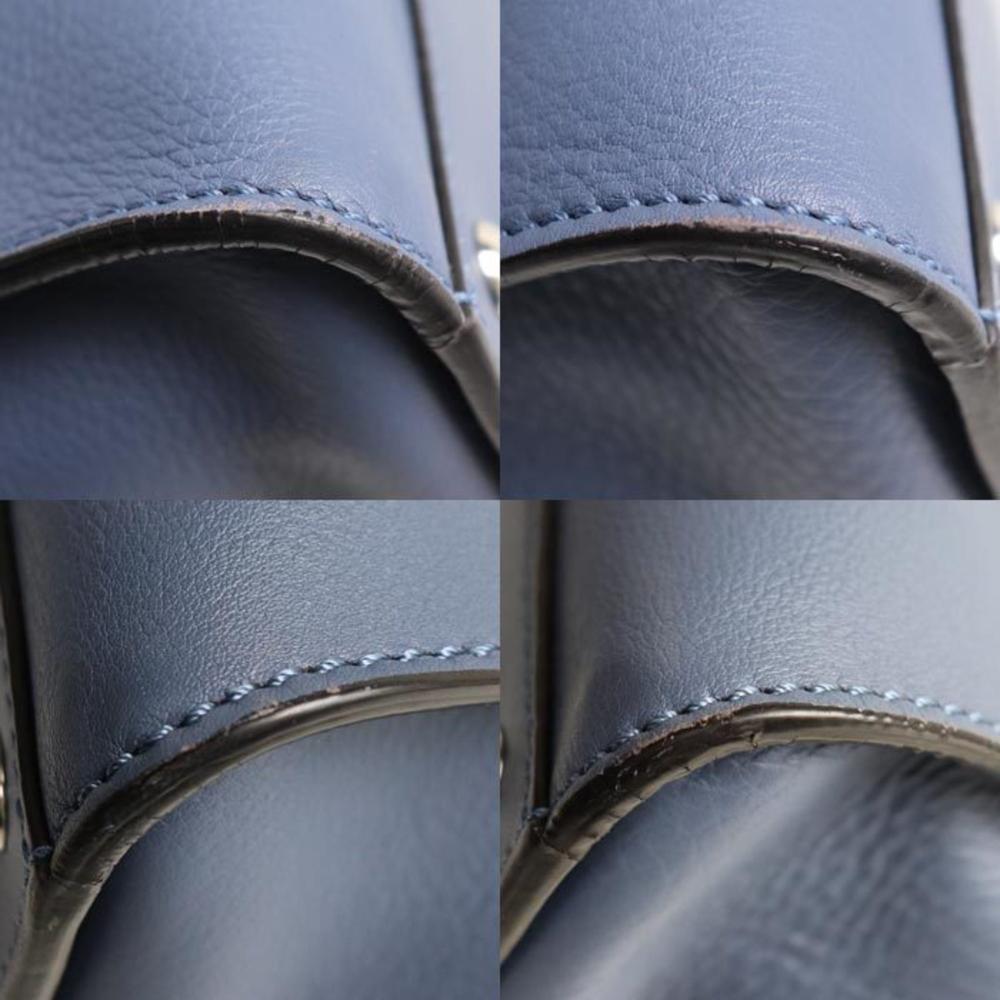 Blue Fabric Fendi Peekaboo