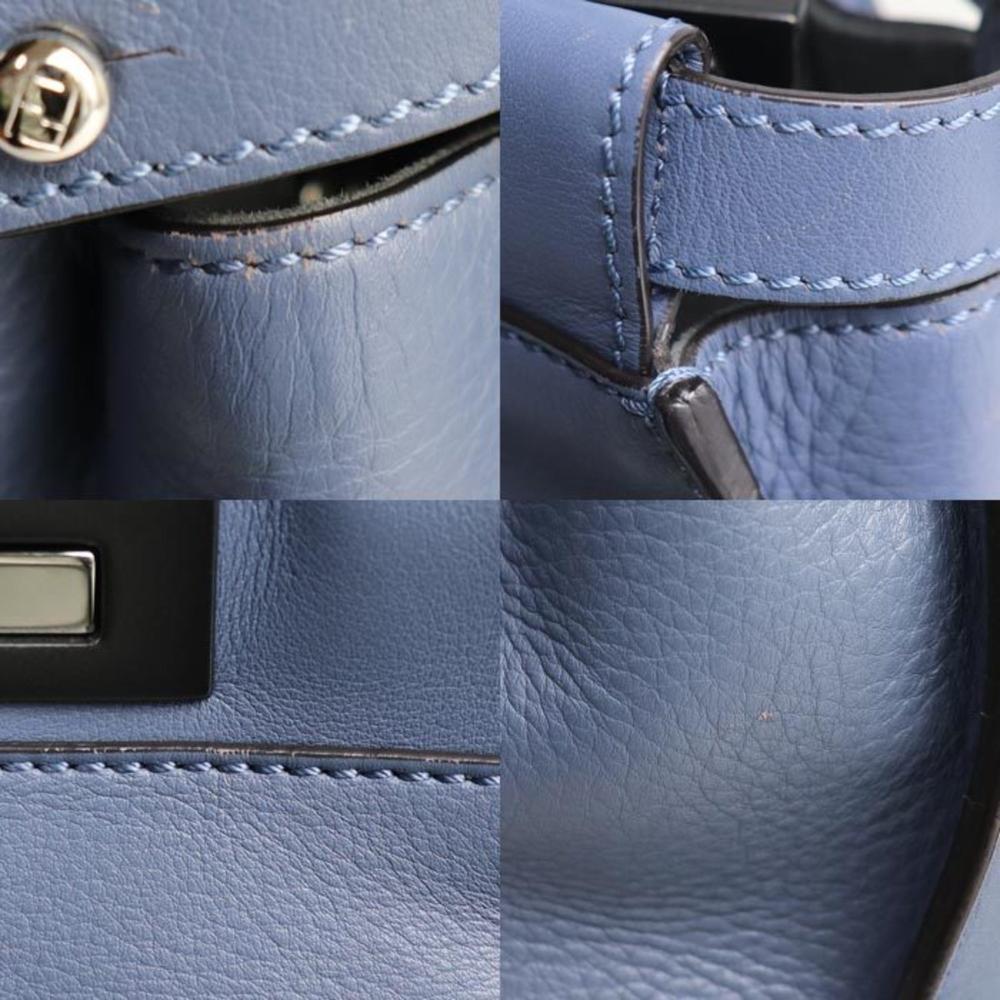 Blue Fabric Fendi Peekaboo