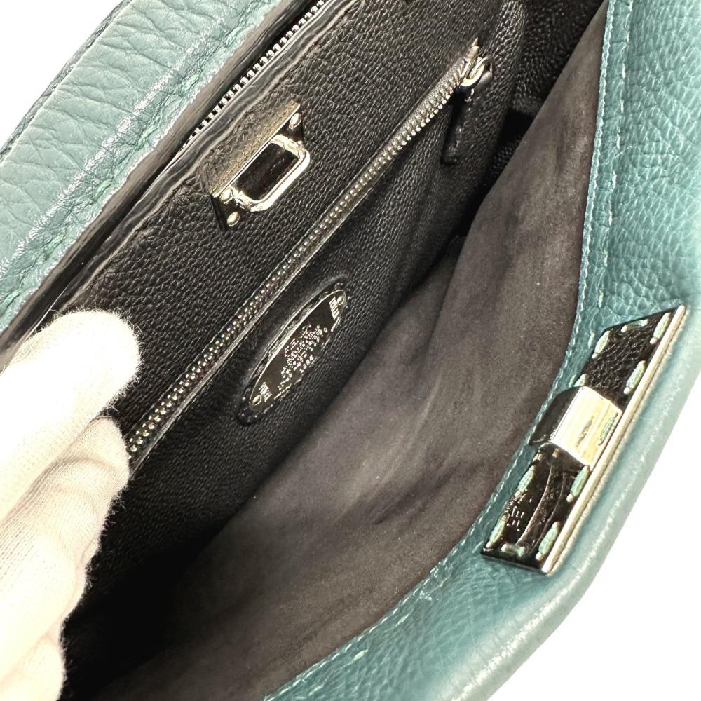 Blue Leather Fendi Briefcase