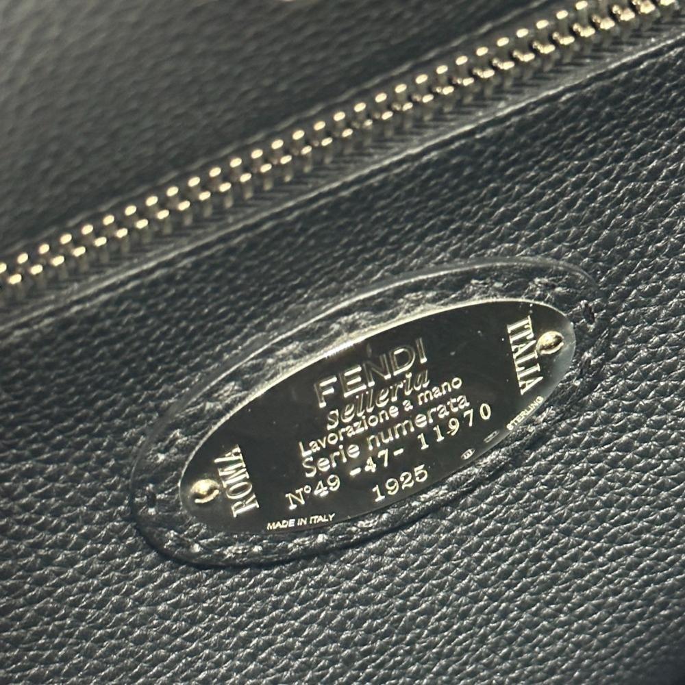 Blue Leather Fendi Briefcase