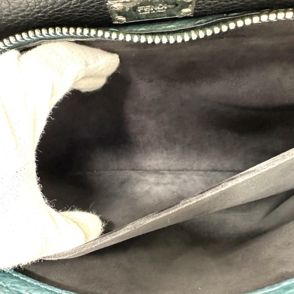 Blue Leather Fendi Briefcase