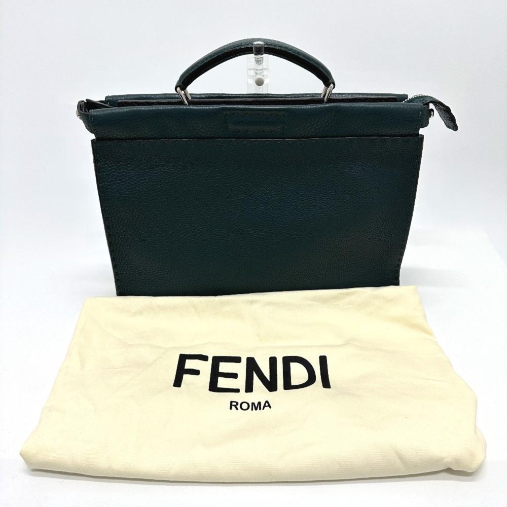 Blue Leather Fendi Briefcase