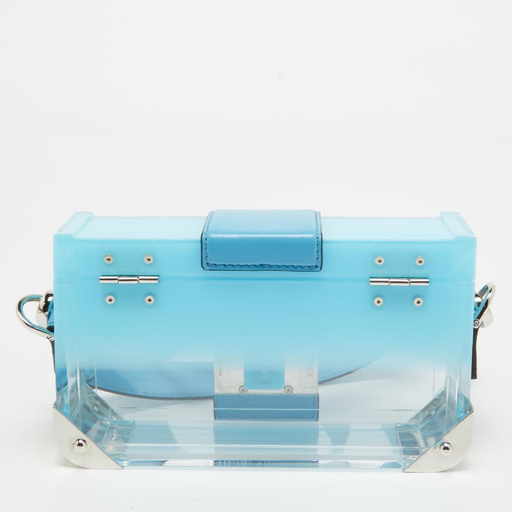 Blue Leather Fendi Baguette