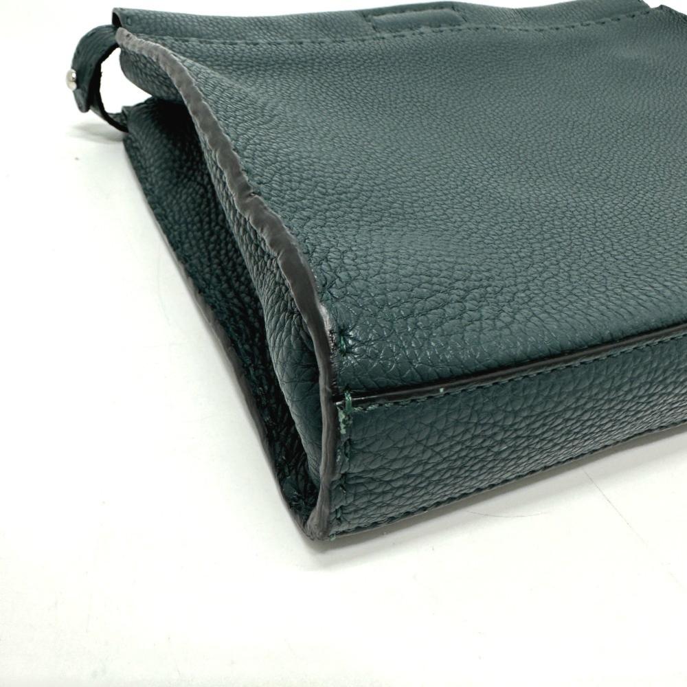 Blue Leather Fendi Briefcase