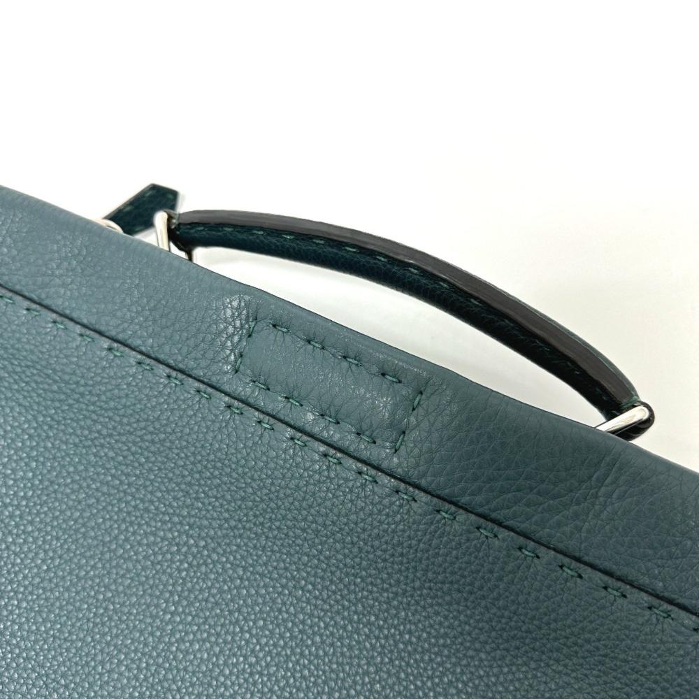 Blue Leather Fendi Briefcase