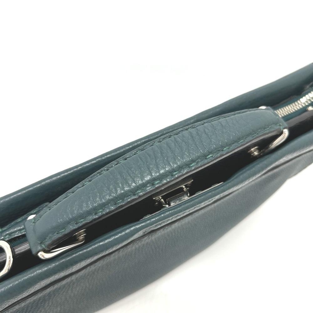 Blue Leather Fendi Briefcase