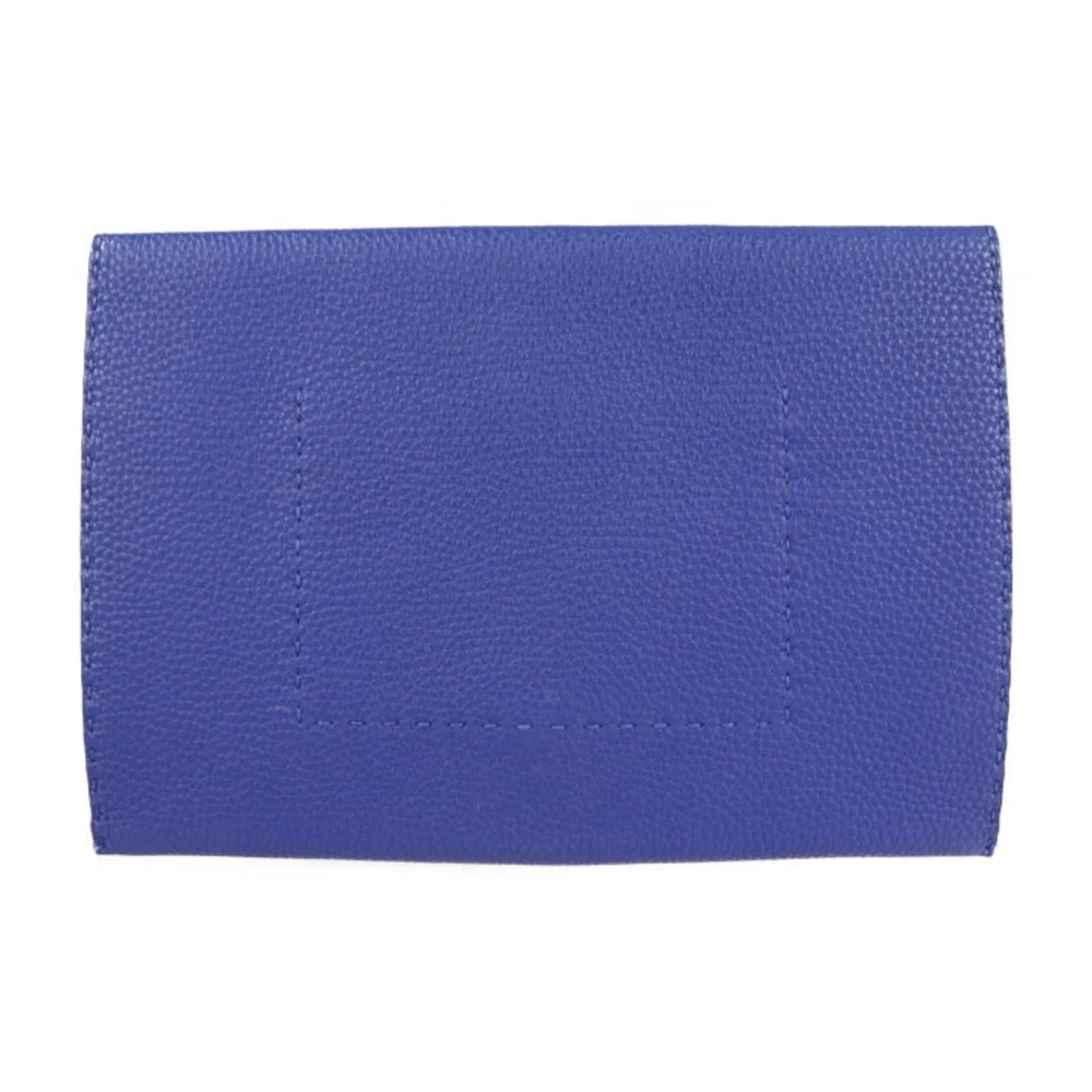 Blue Leather Fendi Clutch