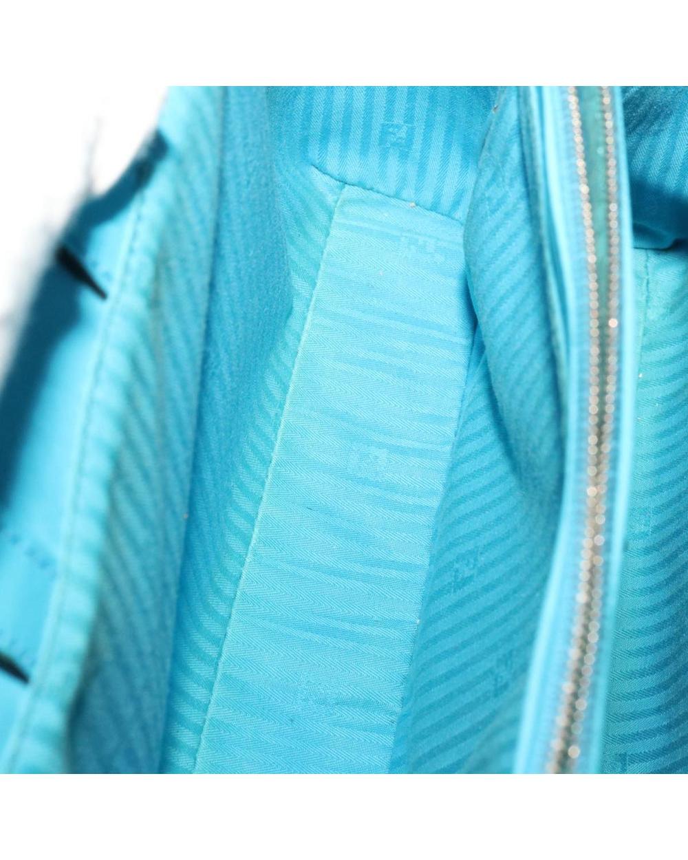 Blue Leather Fendi Handbag