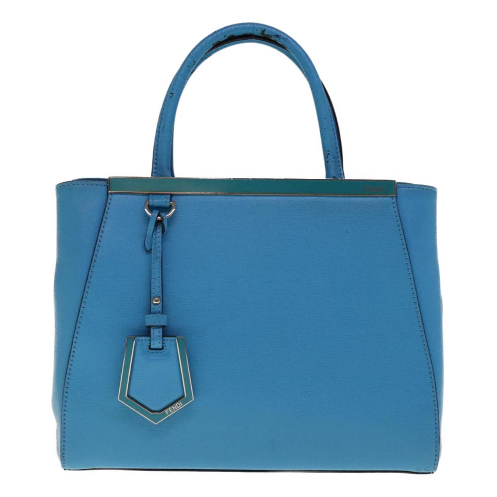 Blue Leather Fendi Handbag