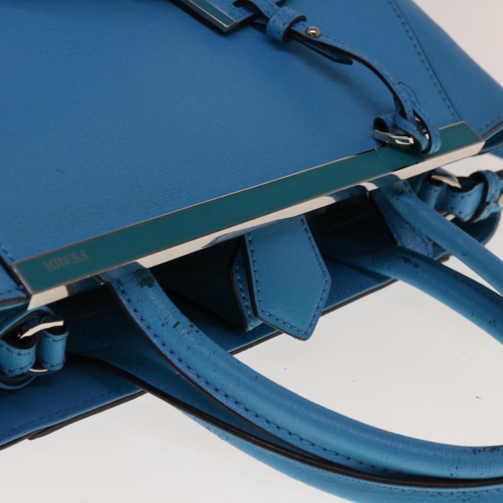 Blue Leather Fendi Handbag