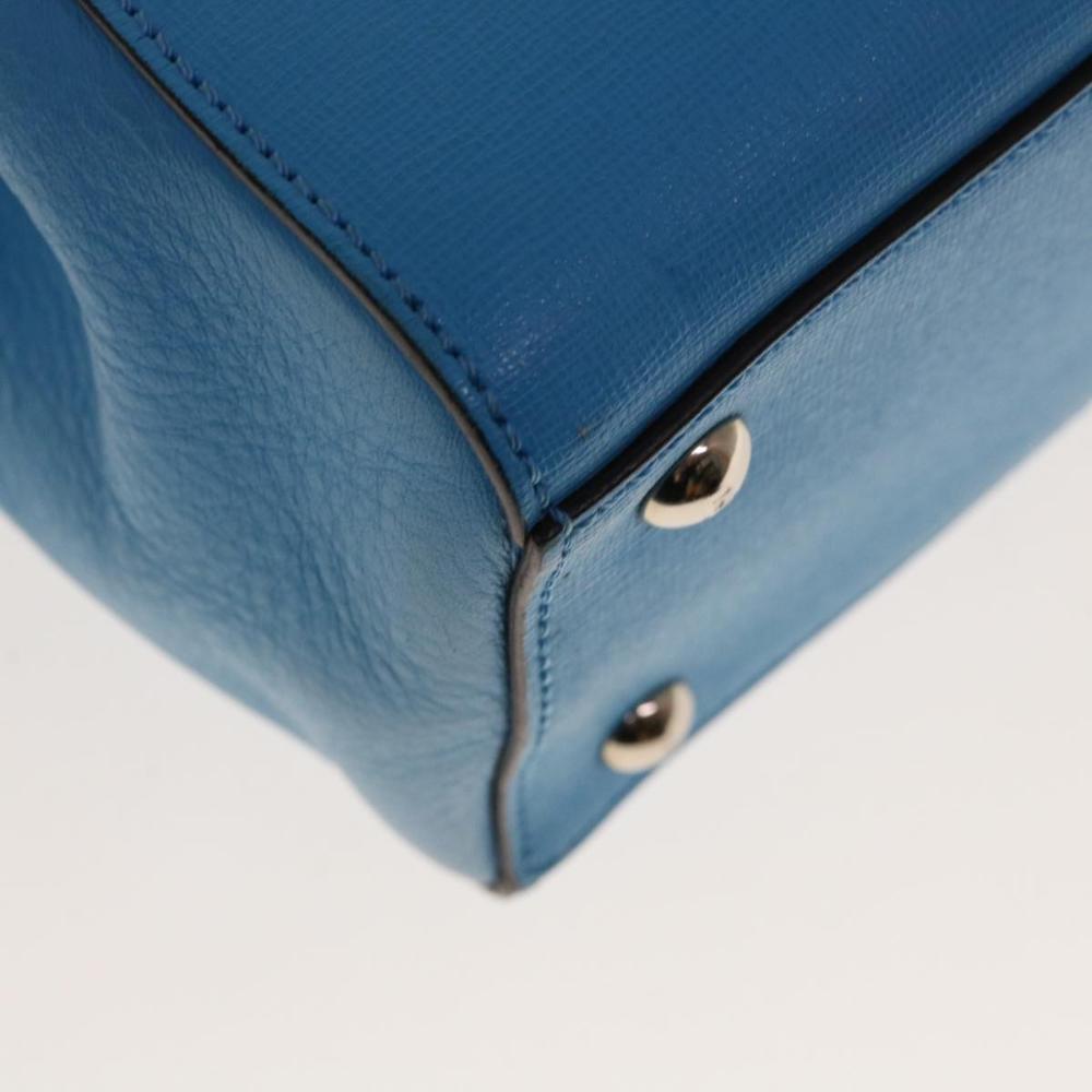 Blue Leather Fendi Handbag