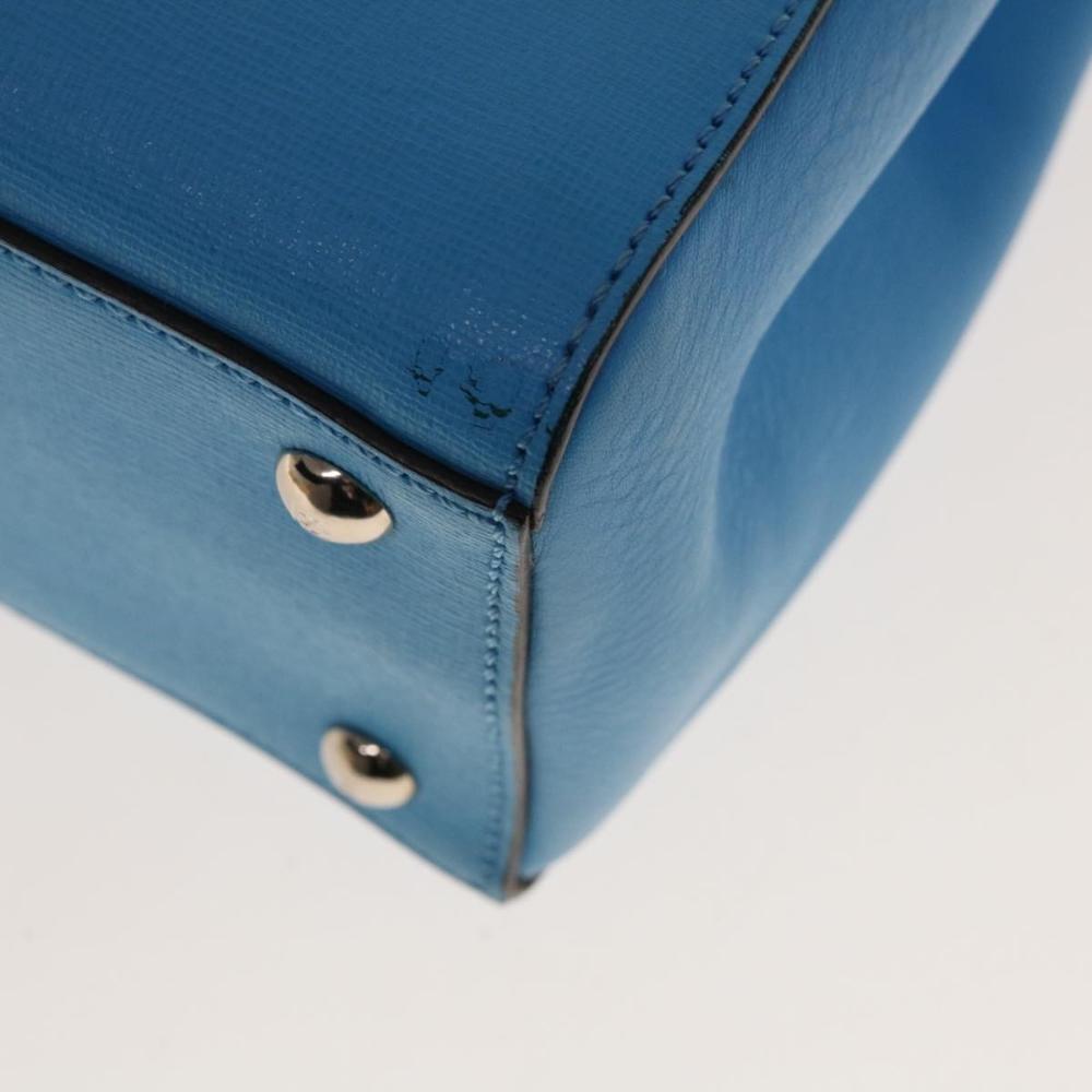Blue Leather Fendi Handbag