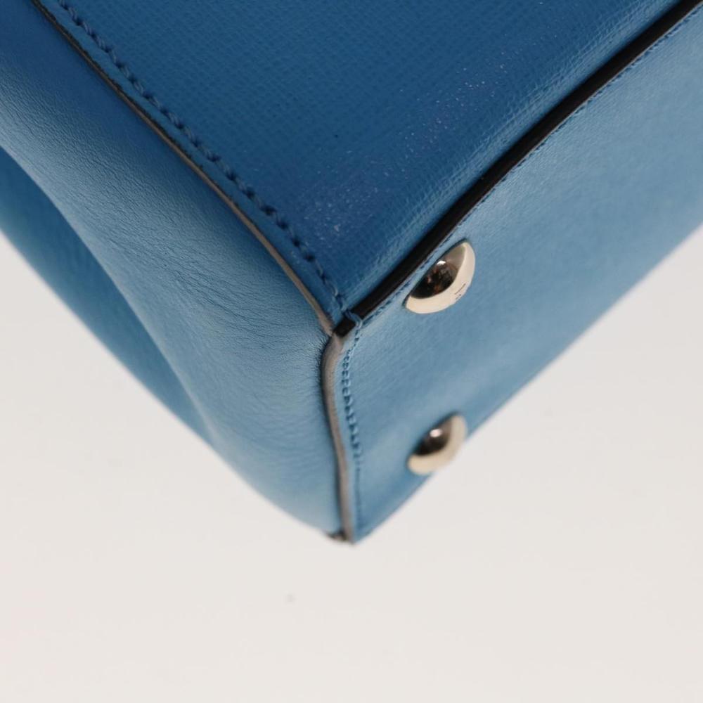 Blue Leather Fendi Handbag