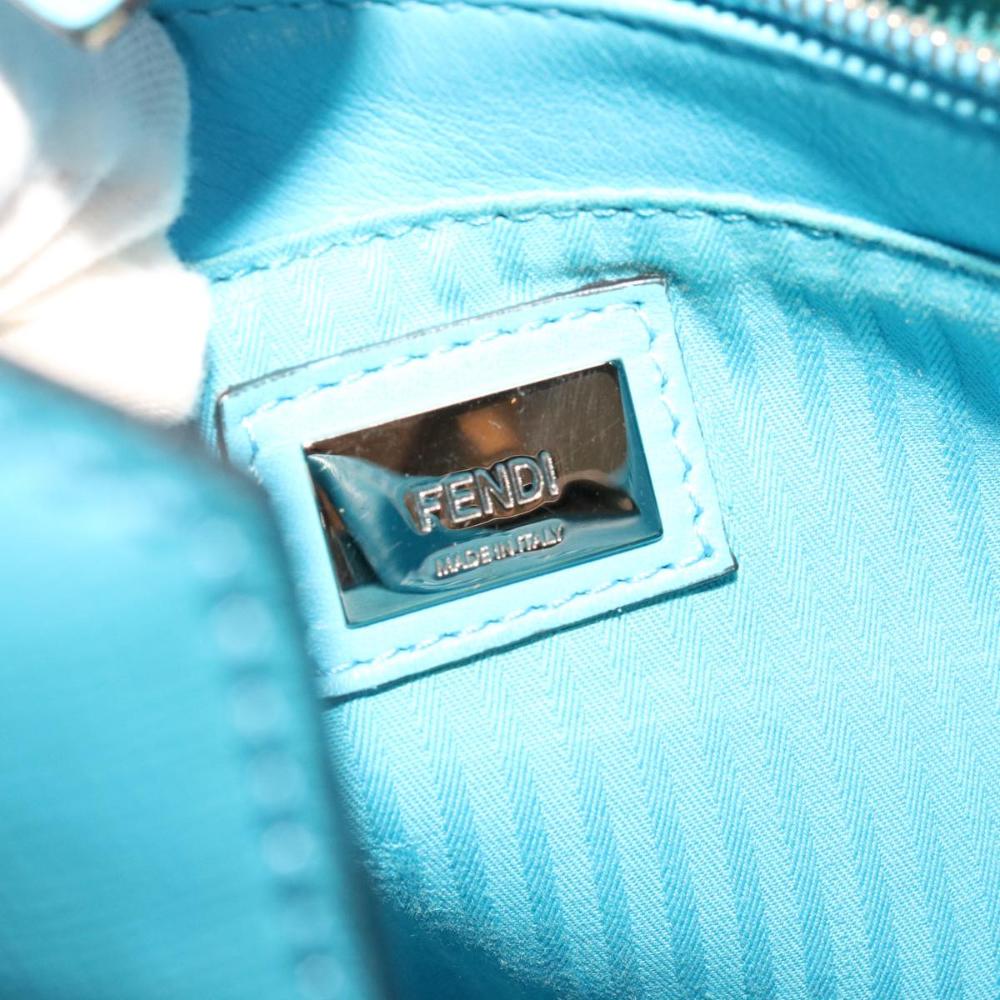 Blue Leather Fendi Handbag