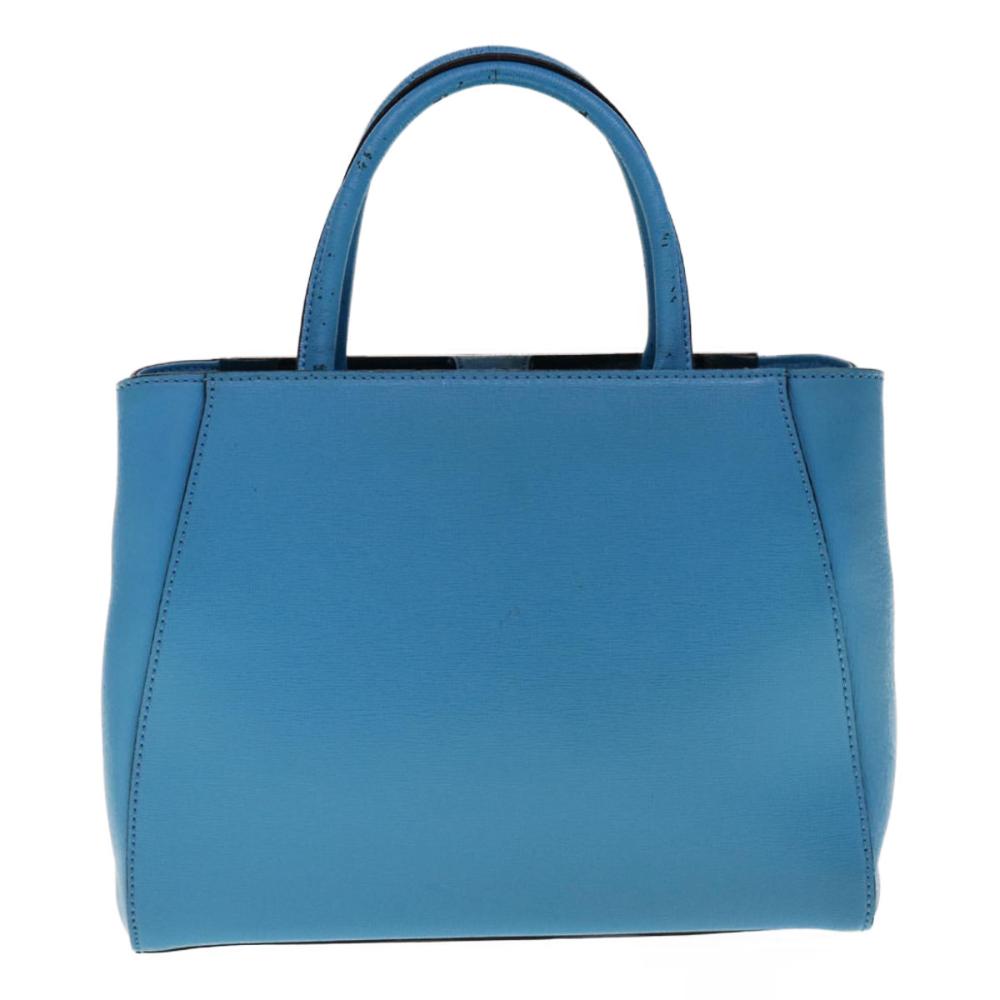 Blue Leather Fendi Handbag