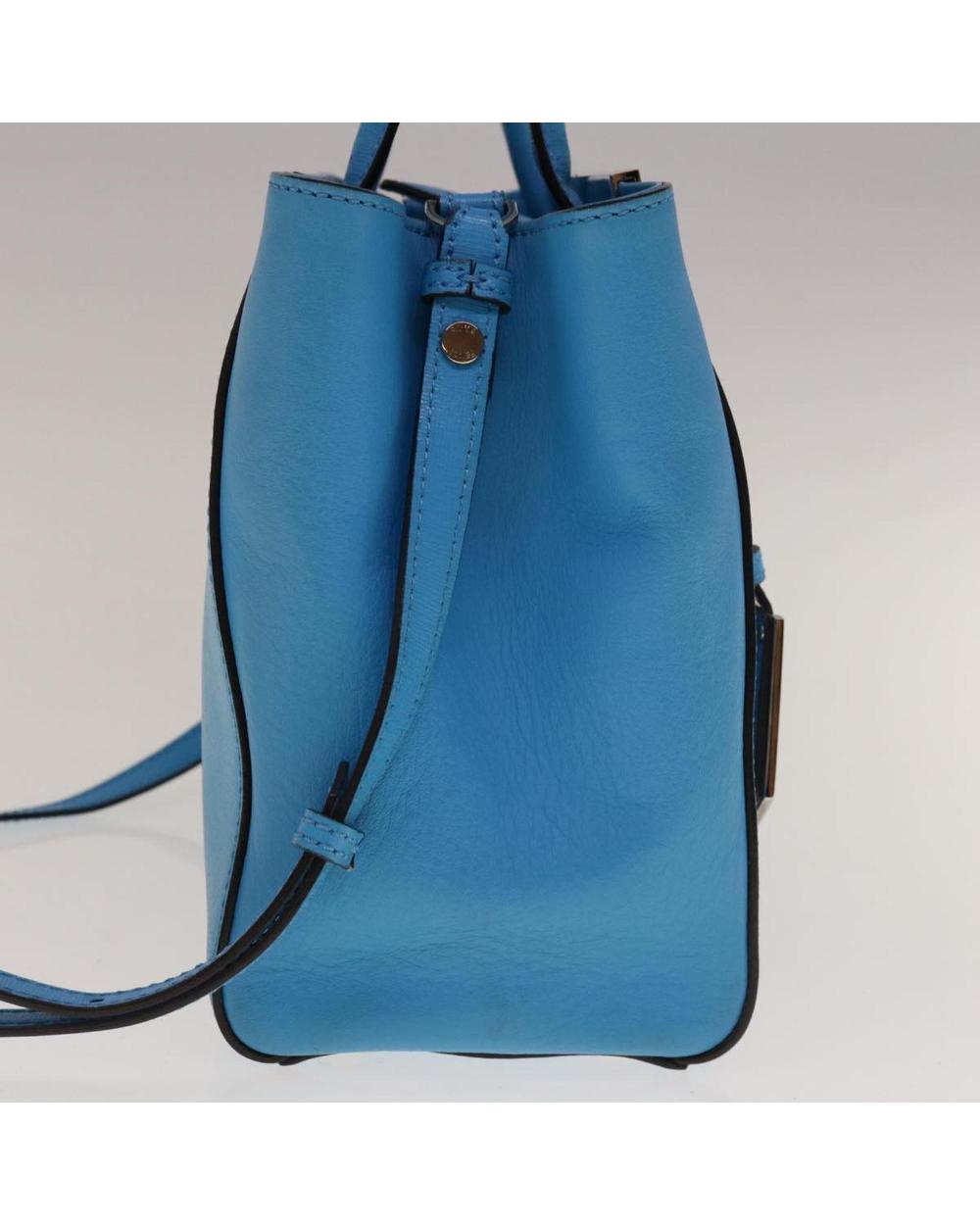 Blue Leather Fendi Handbag