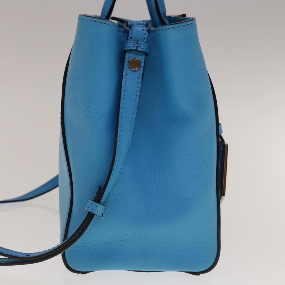 Blue Leather Fendi Handbag