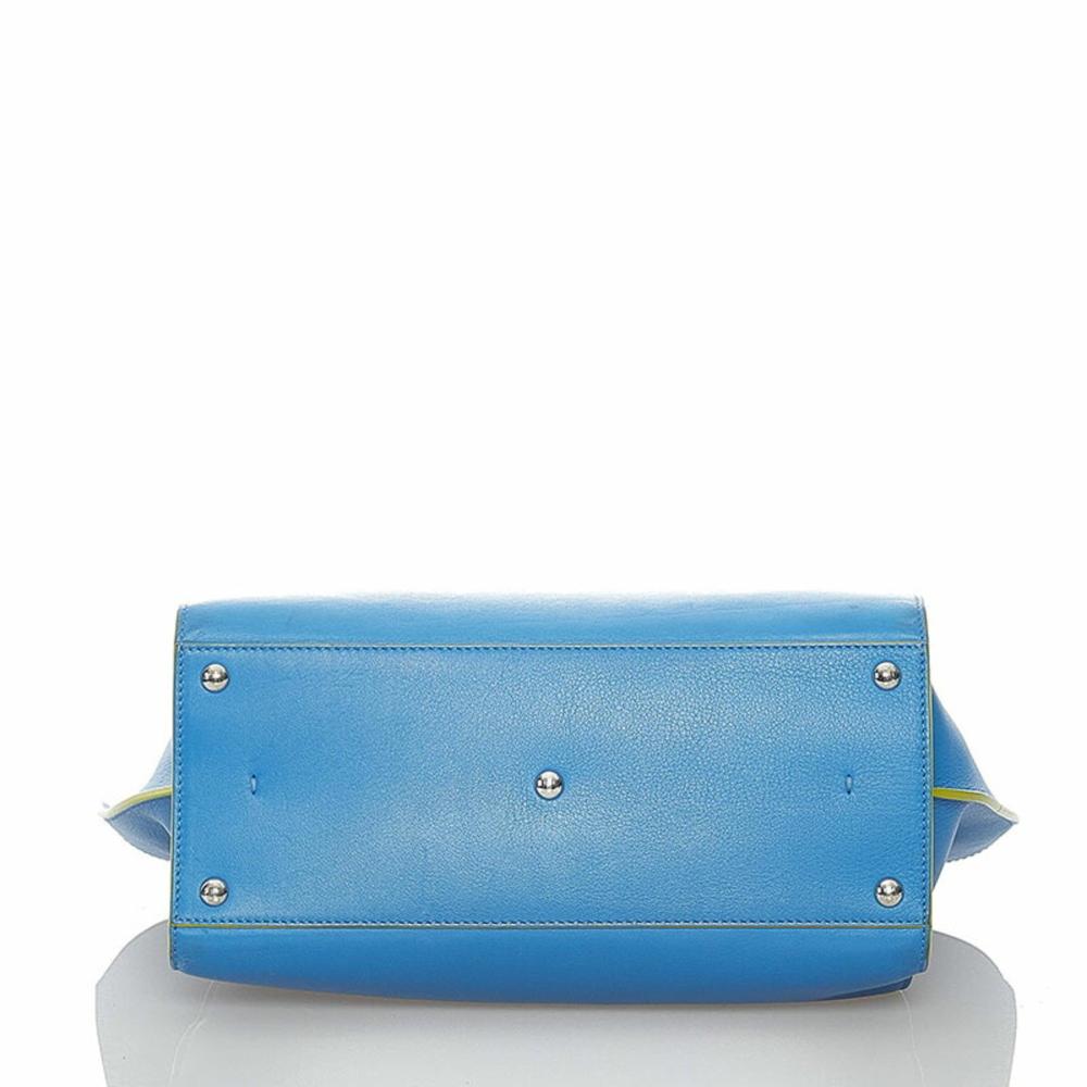 Blue Leather Fendi Handbag
