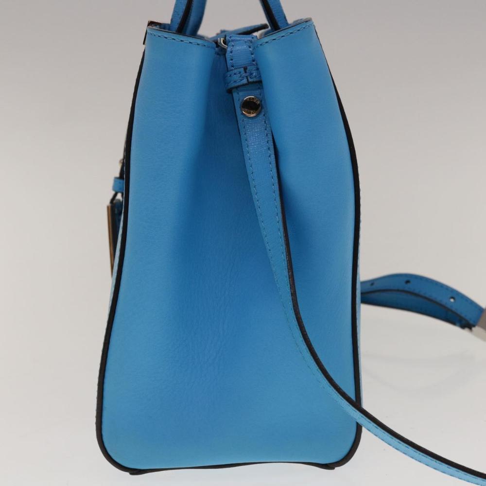 Blue Leather Fendi Handbag