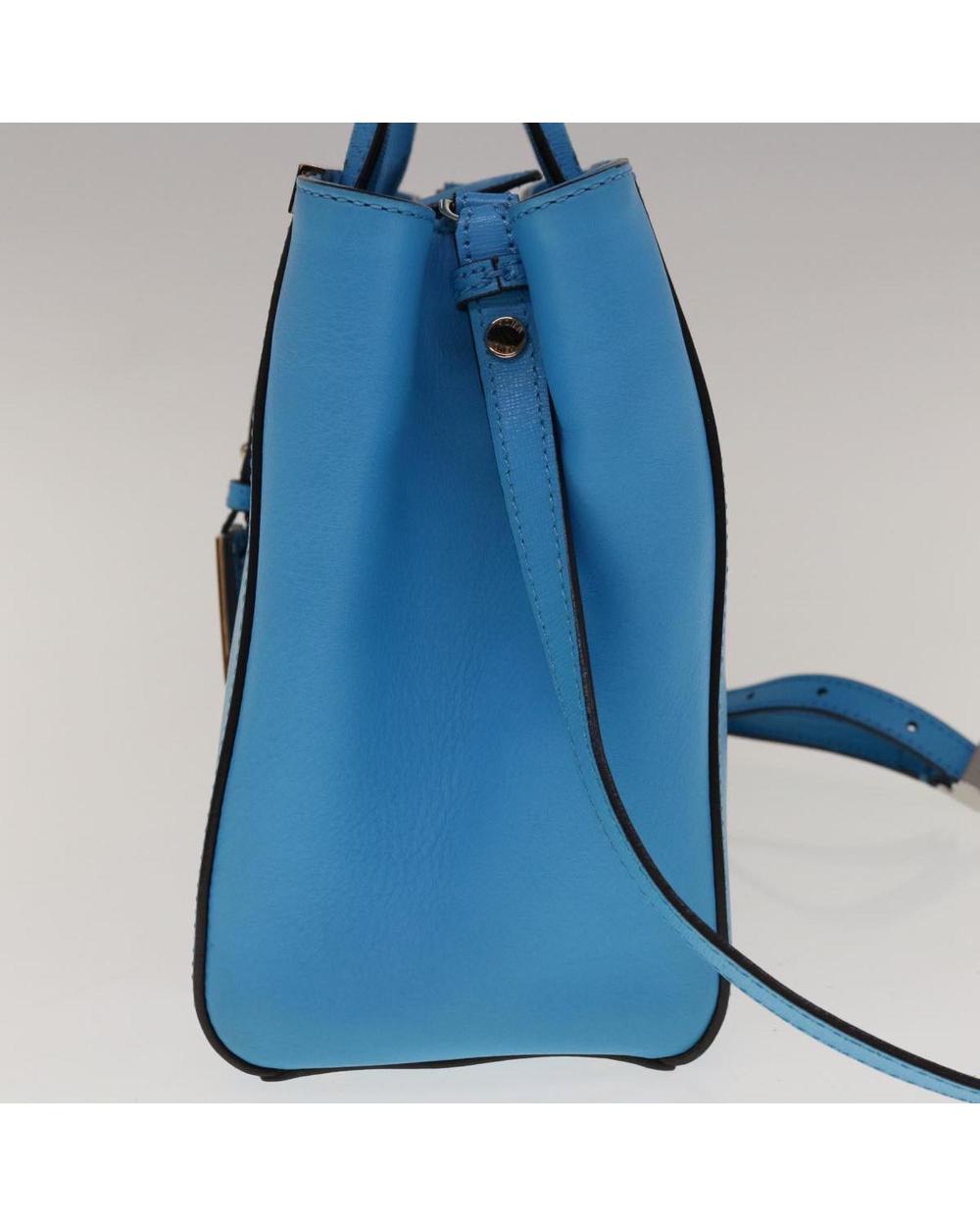 Blue Leather Fendi Handbag