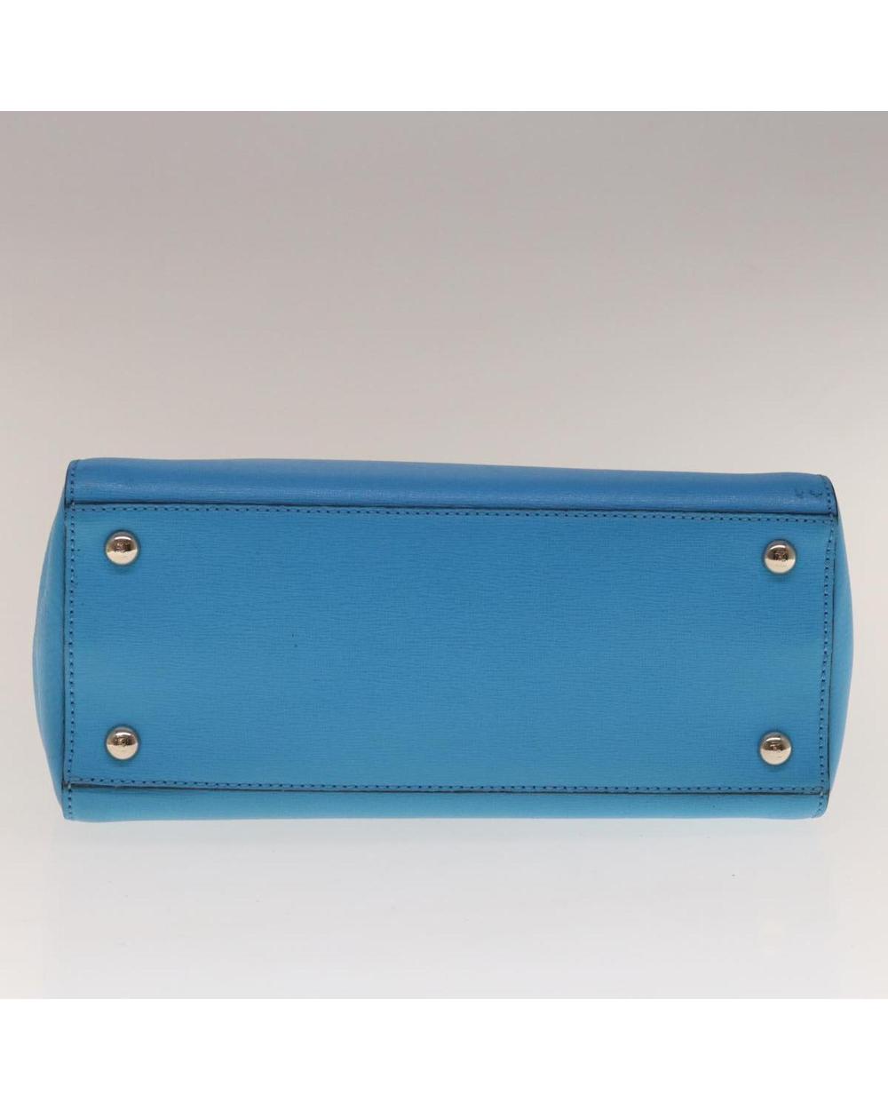 Blue Leather Fendi Handbag