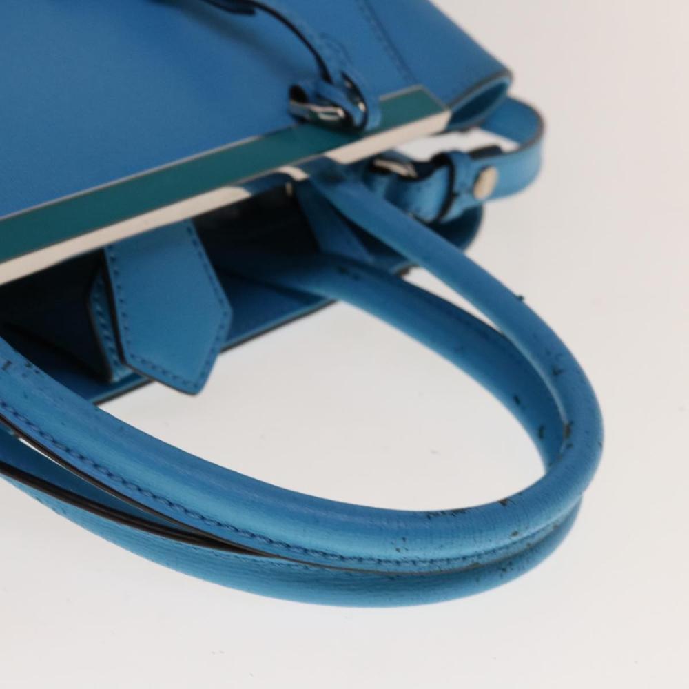 Blue Leather Fendi Handbag