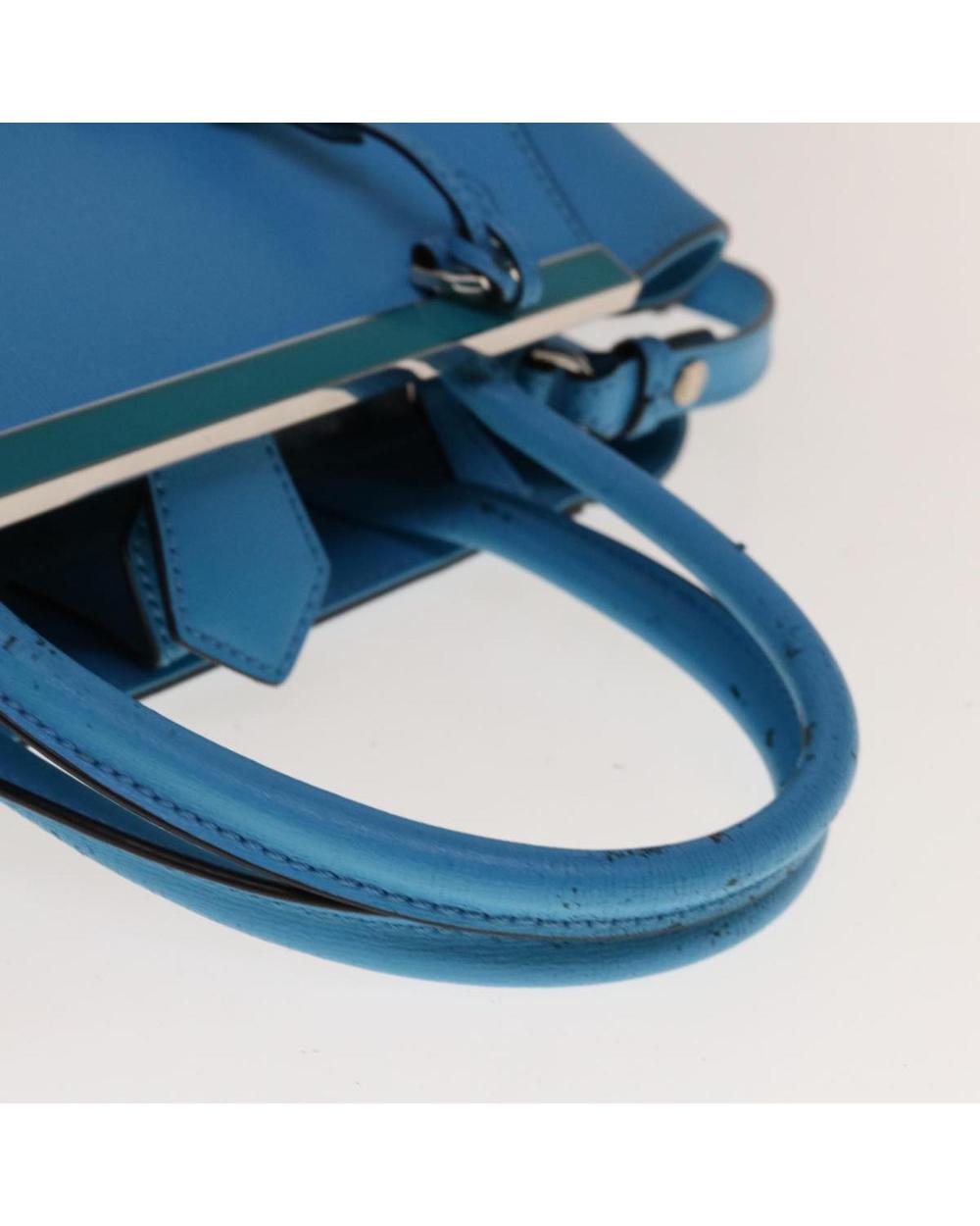 Blue Leather Fendi Handbag