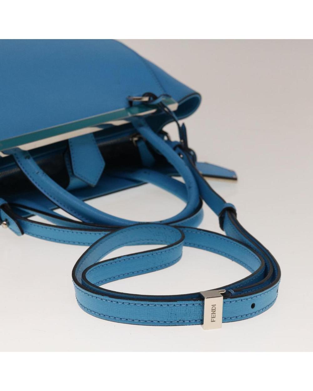 Blue Leather Fendi Handbag