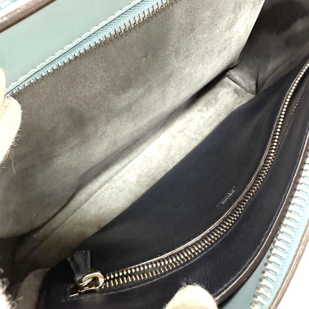 Blue Leather Fendi Handbag