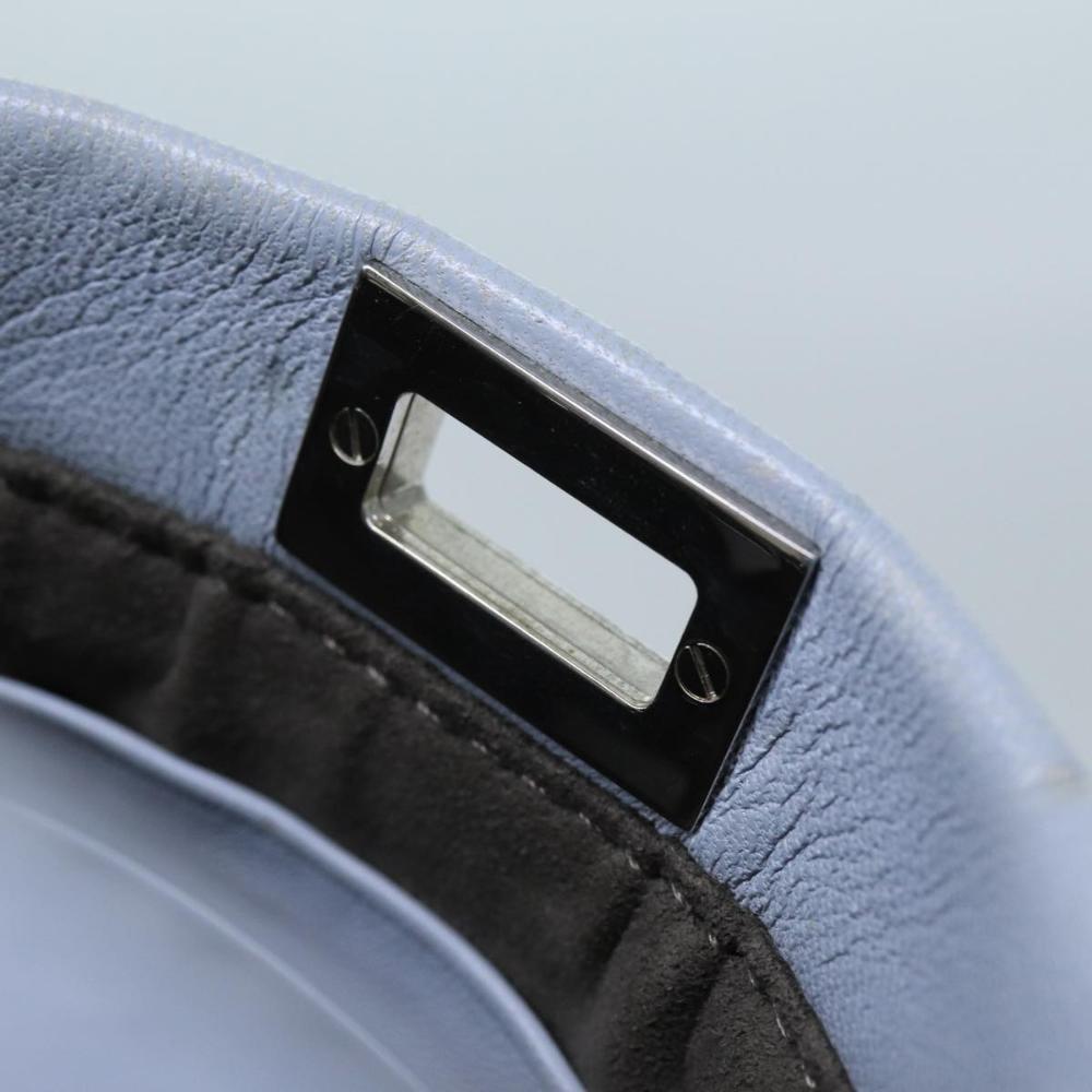 Blue Leather Fendi Peekaboo