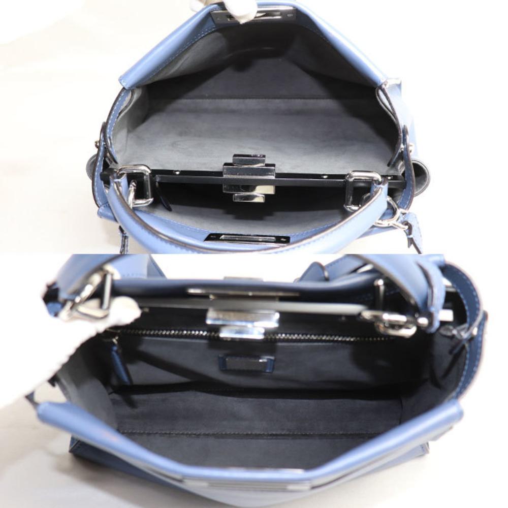 Blue Leather Fendi Peekaboo