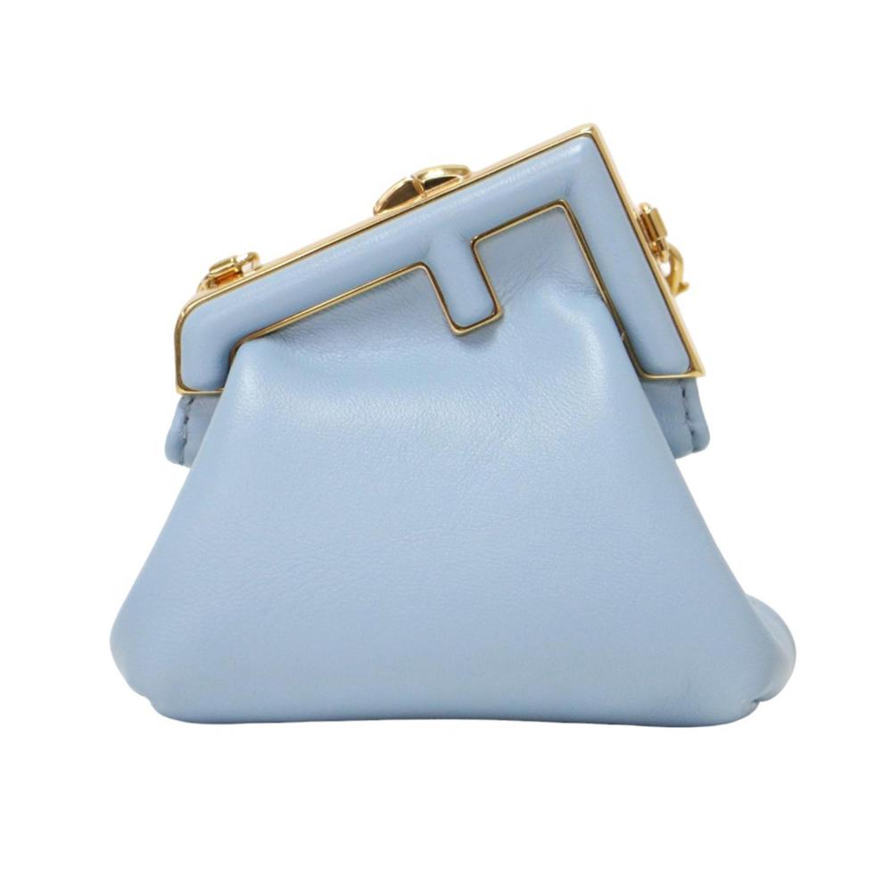Blue Leather Fendi Pouch