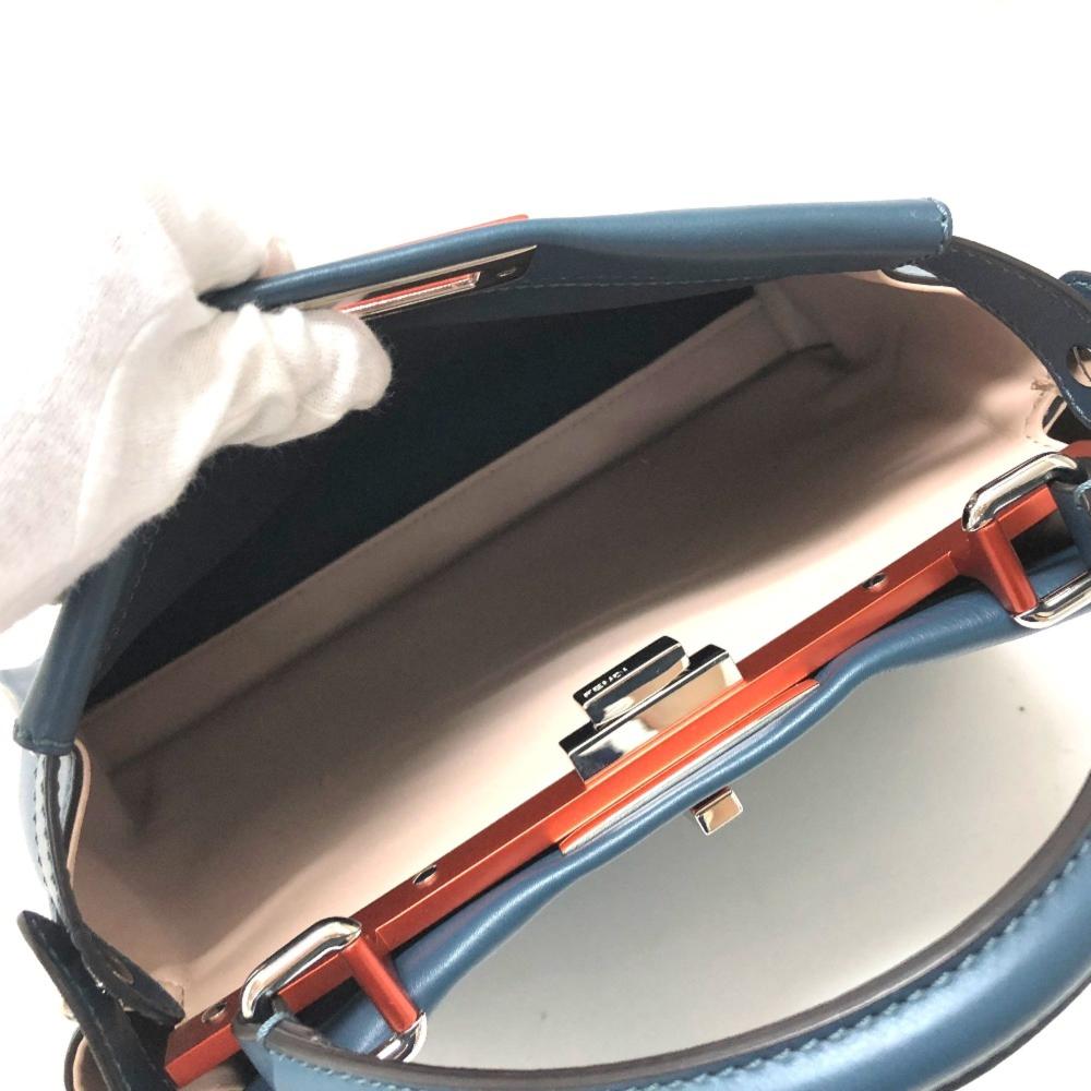 Blue Leather Fendi Peekaboo