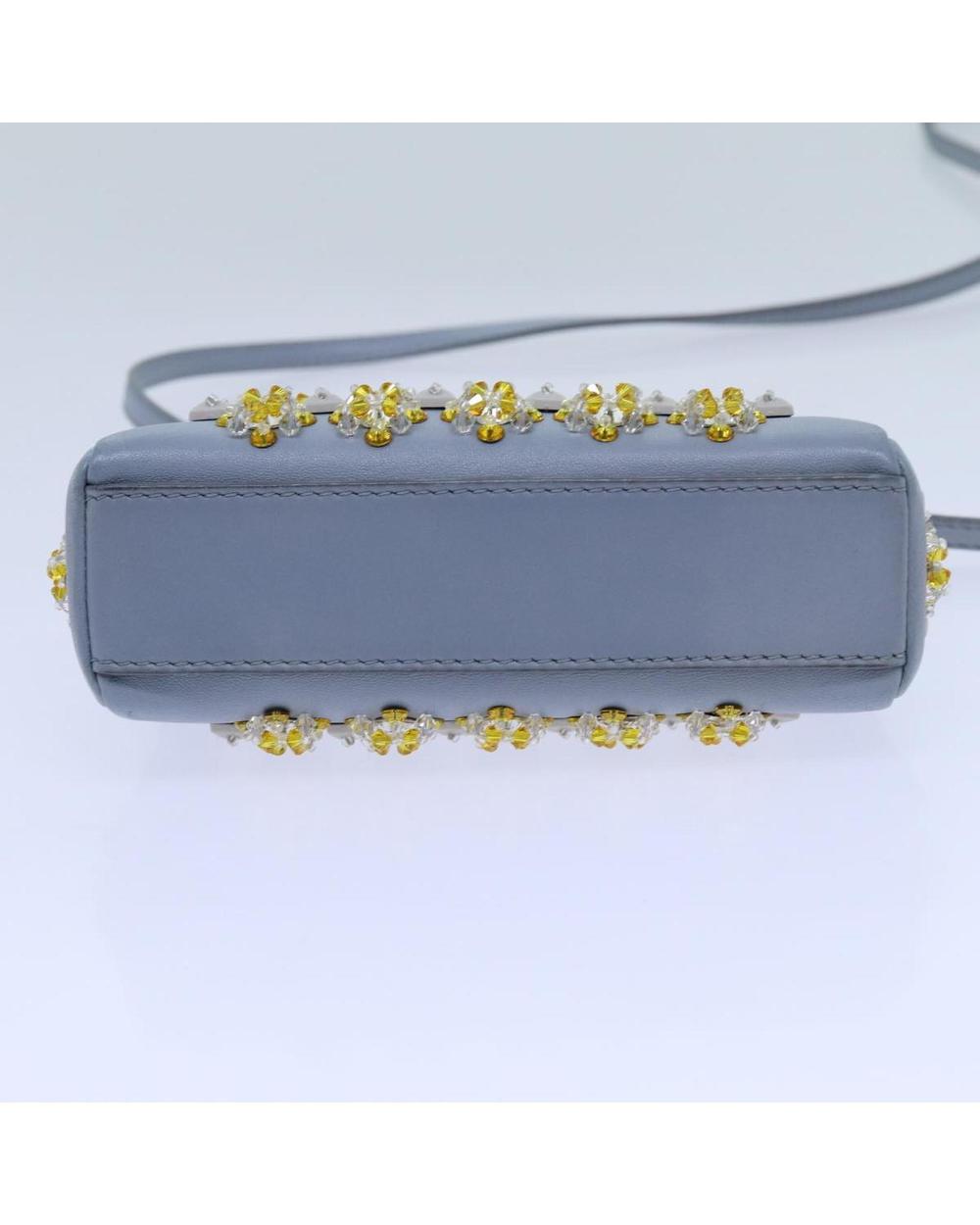 Blue Leather Fendi Peekaboo